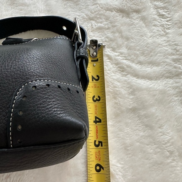 Coach 5052 Black Leather Bag with Silver Tone Hardware - Picture 6 of 10